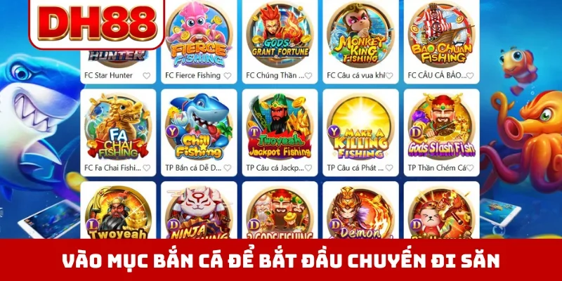 Bắn Cá DH88 - Trải Nghiệm Săn Kho Báu Đại Dương Chân Thực
